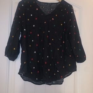 Torrid Star Gauze Flannel Blouse Size 00